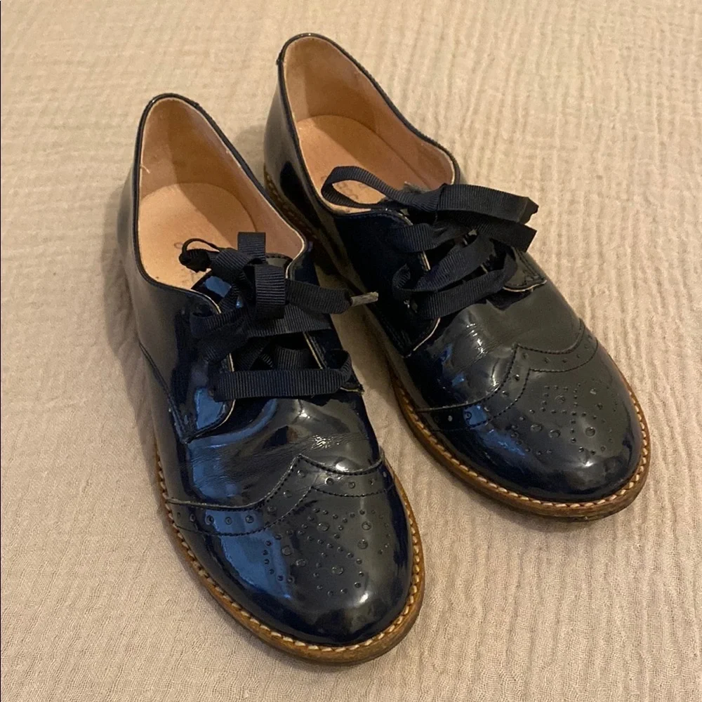 Jacadi Paris Classic Navy Oxford Shoes. Size 35